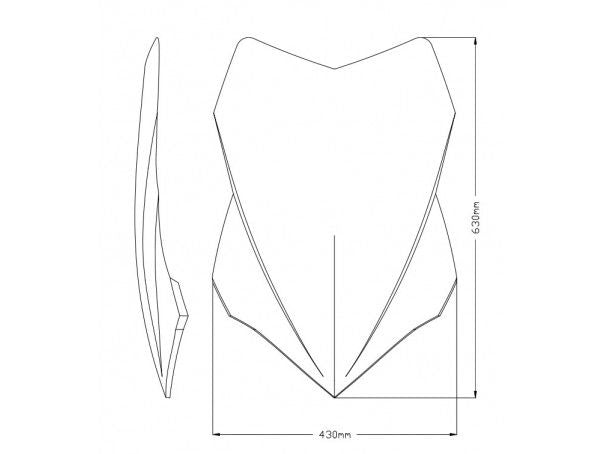 SZYBA TURYSTYCZNA PUIG DO DUCATI MULTISTRADA V4 23 LEKKO PRZYCIEMNIONA – zdjęcie 6