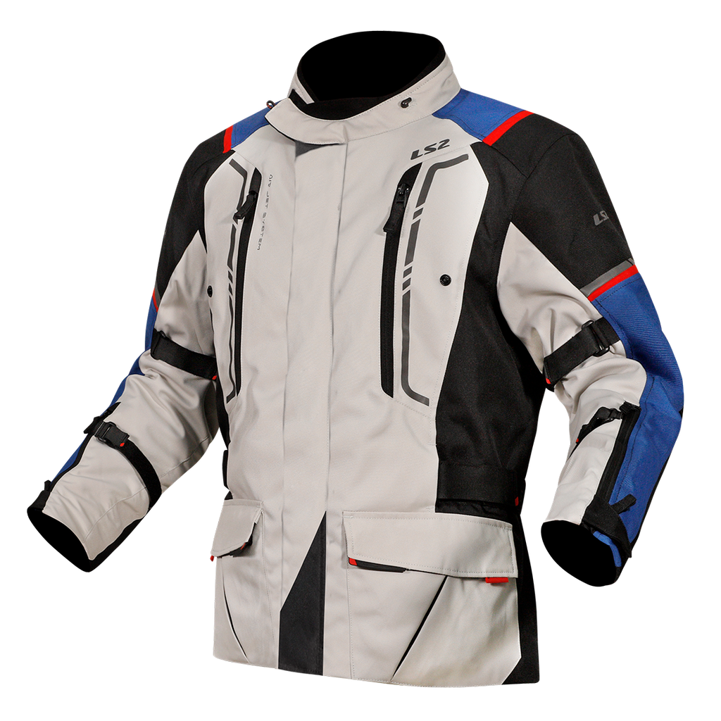 KURTKA LS2 NARVIK MAN BLUE BLACK GREY RED
