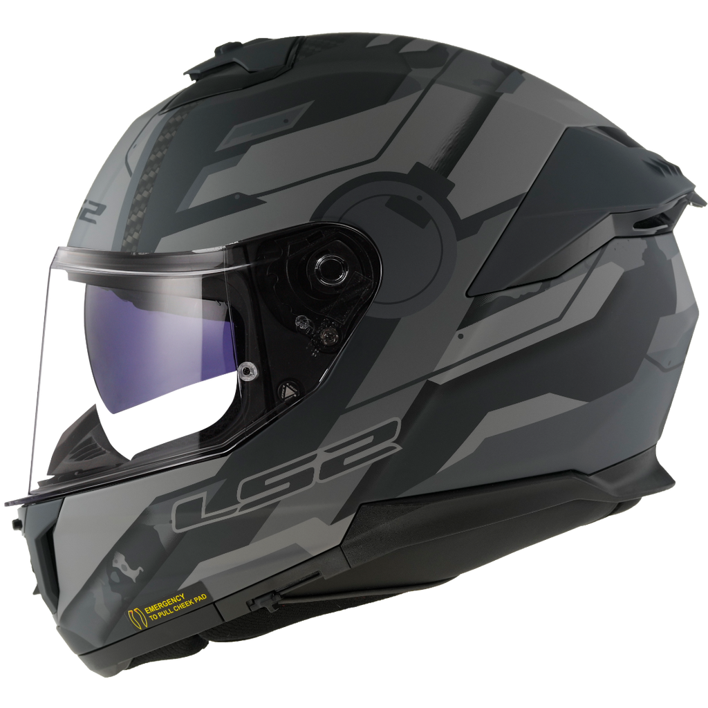 KASK LS2 FF808 STREAM II SHADOW M.TIT. GREY-06