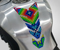 ONEDESIGN Tankpad czarny EDITION colouczerwony dots
