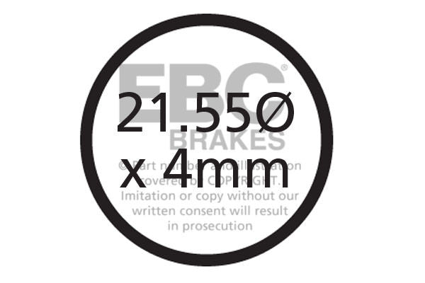 CFA339HH - Klocki hamulcowe rowerowe (spiekane) EBC Brakes