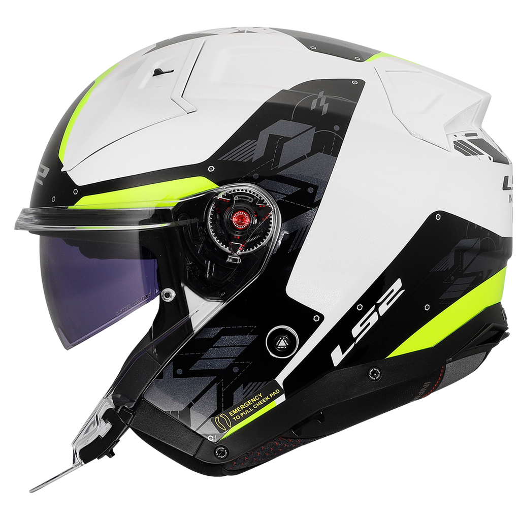 KASK LS2 OF603 INFINITY II NIGHTLINE H-V YEL.