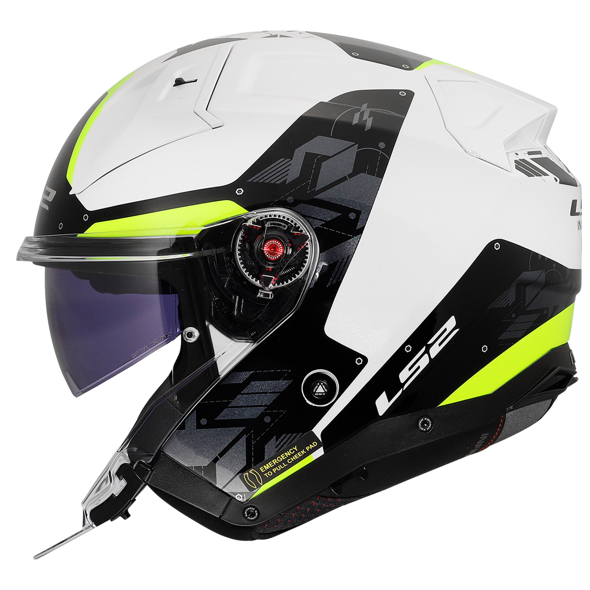 KASK LS2 OF603 INFINITY II NIGHTLINE H-V YEL.