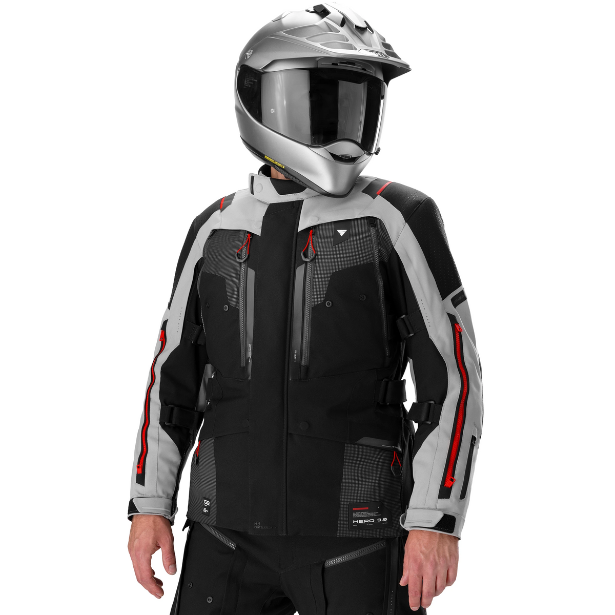 SHIMA HERO 3.0 MEN JKT G2 GREY/RED – zdjęcie 3