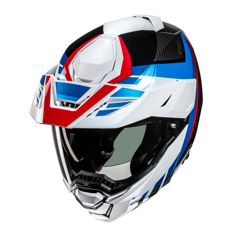 KASK MOTOCYKLOWY HJC I80 IMES WHITE BLUE