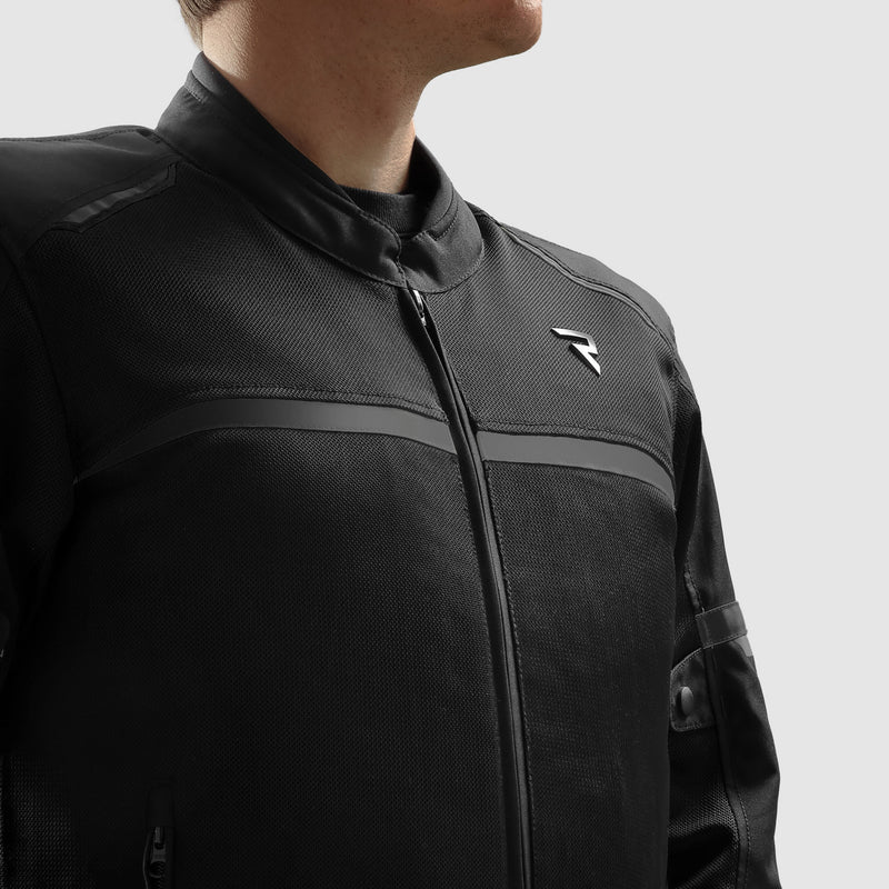 KURTKA MOTOCYKLOWA TEKSTYLNA REBELHORN ECHO BLACK – zdjęcie 5
