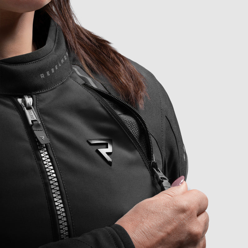 KURTKA MOTOCYKLOWA TEKSTYLNA DAMSKA REBELHORN SWIFT BLACK