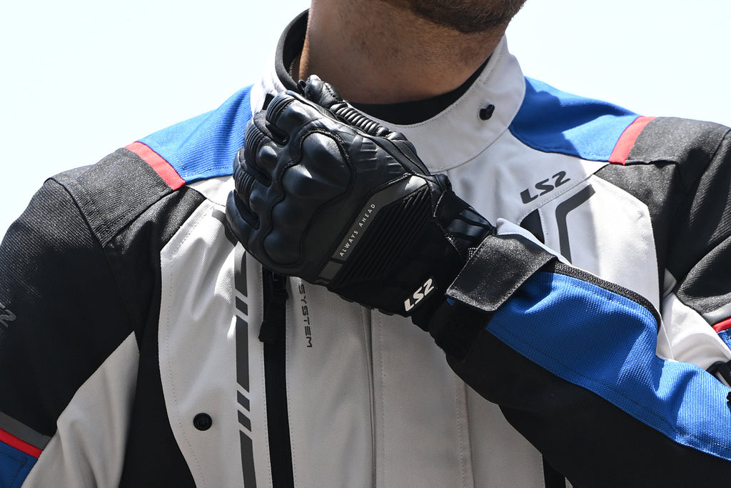 RĘKAWICE LS2 OCTANE WP LEATHER MAN BLACK