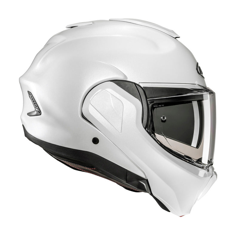 KASK MOTOCYKLOWY HJC F100 SOLID PEARL WHITE