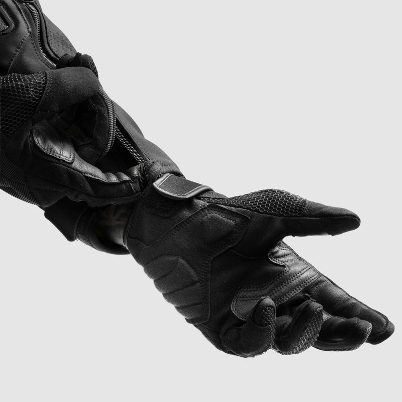RĘKAWICE MOTOCYKLOWE REBELHORN CORE BLACK – zdjęcie 5