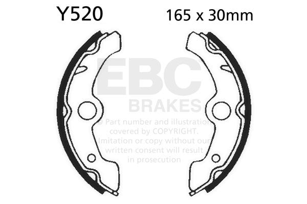 EBC Brakes Szczęki hamulcowe EBC Y520 (1 kpl.)