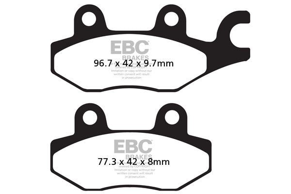 EBC Brakes Klocki hamulcowe EBC FA165/2R (kpl. na 1 tarcze)