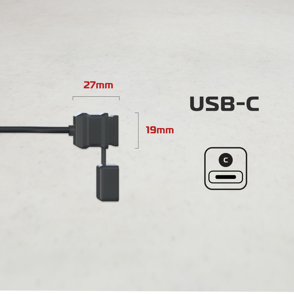 OXFORD ŁADOWARKA UNIWERSALNA USB TYP C 12V 3 AMPERY DŁUGOŚĆ KABLA 1,6 METRA KOLOR CZARNY (EL) – zdjęcie 2