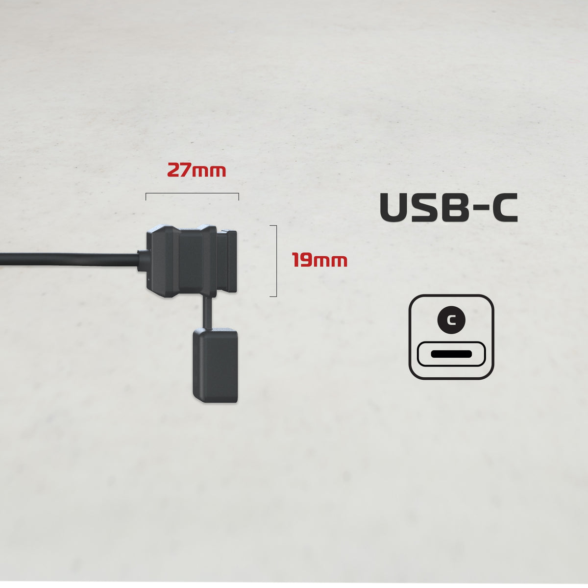 OXFORD ŁADOWARKA UNIWERSALNA USB TYP C 12V 3 AMPERY DŁUGOŚĆ KABLA 1,6 METRA KOLOR CZARNY (EL) – zdjęcie 2