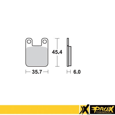 ProX Racing Parts ProX Klocki Hamulcowe Przednie KTM60/65SX '98-01 (odpowiednik EBC FA115R)