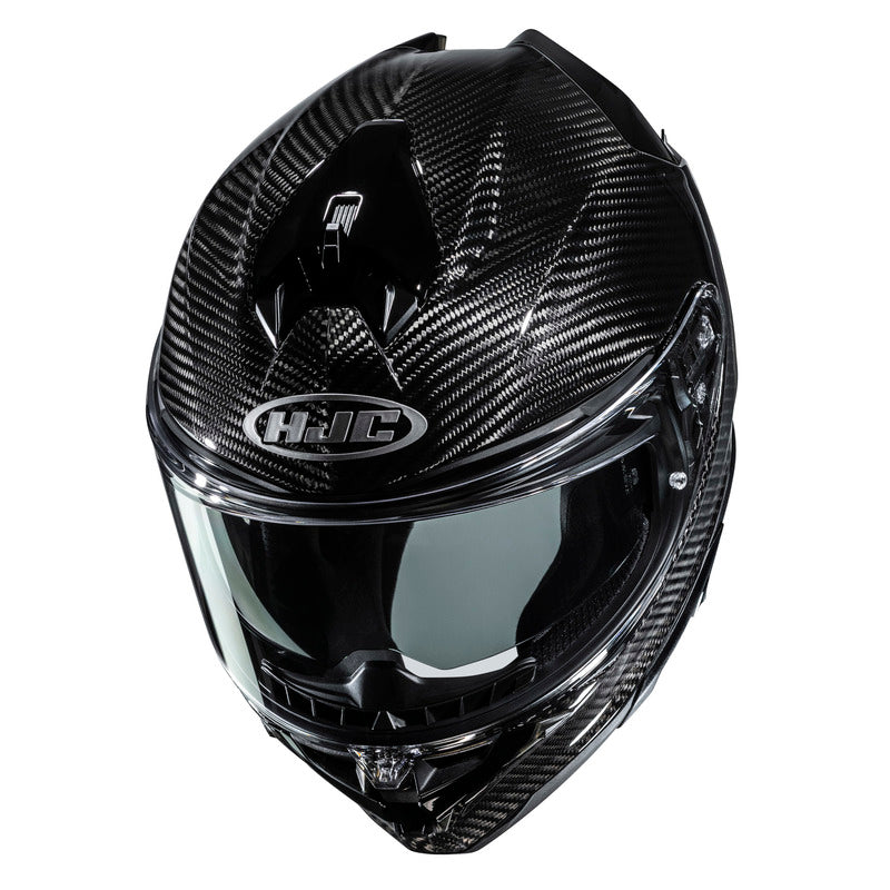 KASK MOTOCYKLOWY HJC F72 SOLID CARBON BLACK – zdjęcie 2