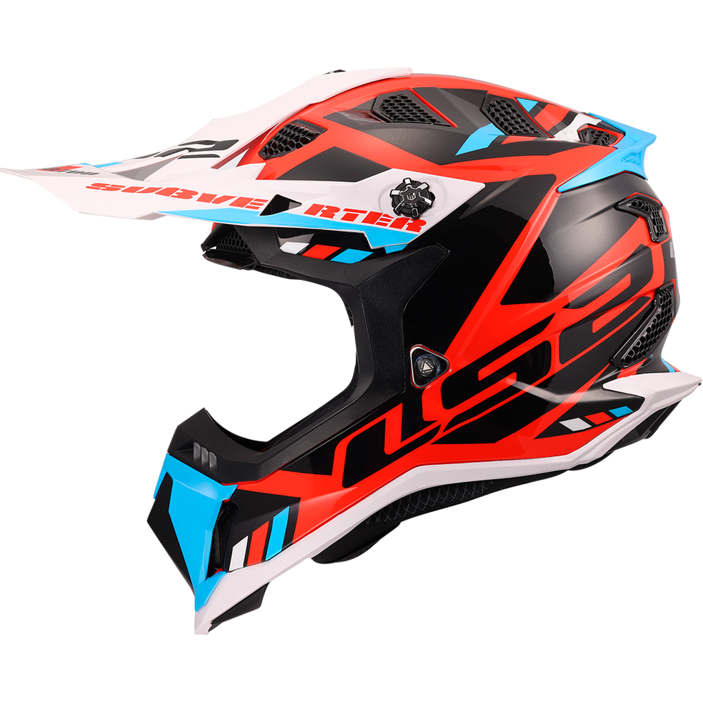 KASK LS2 MX700 SUBVERTER STOMP WHITE BLUE RED