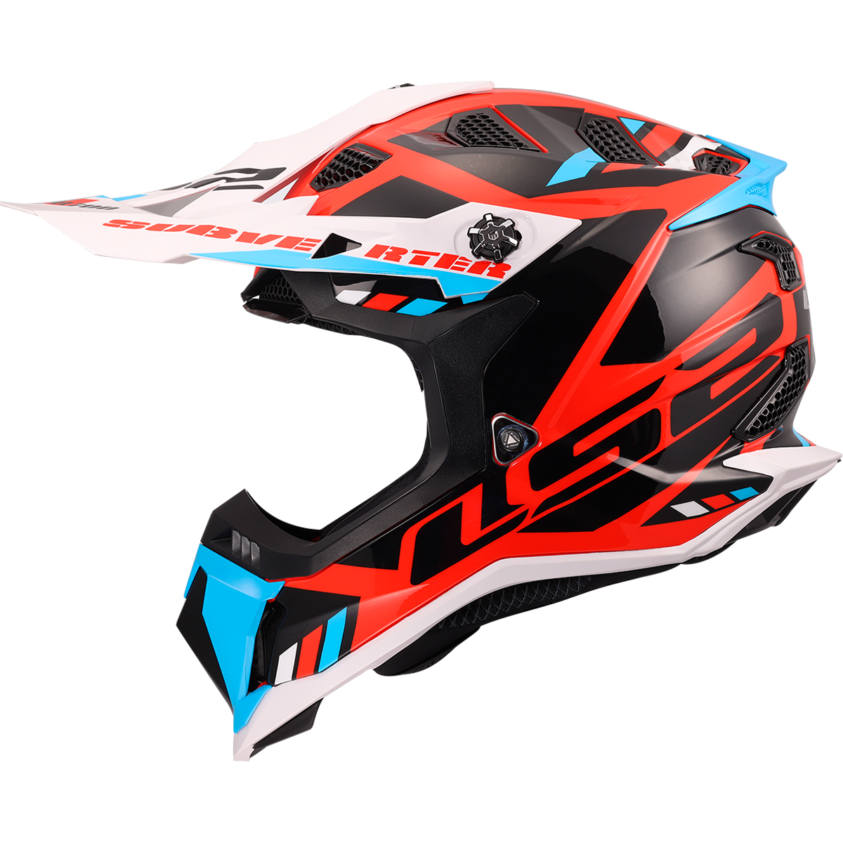 KASK LS2 MX700 SUBVERTER STOMP WHITE BLUE RED