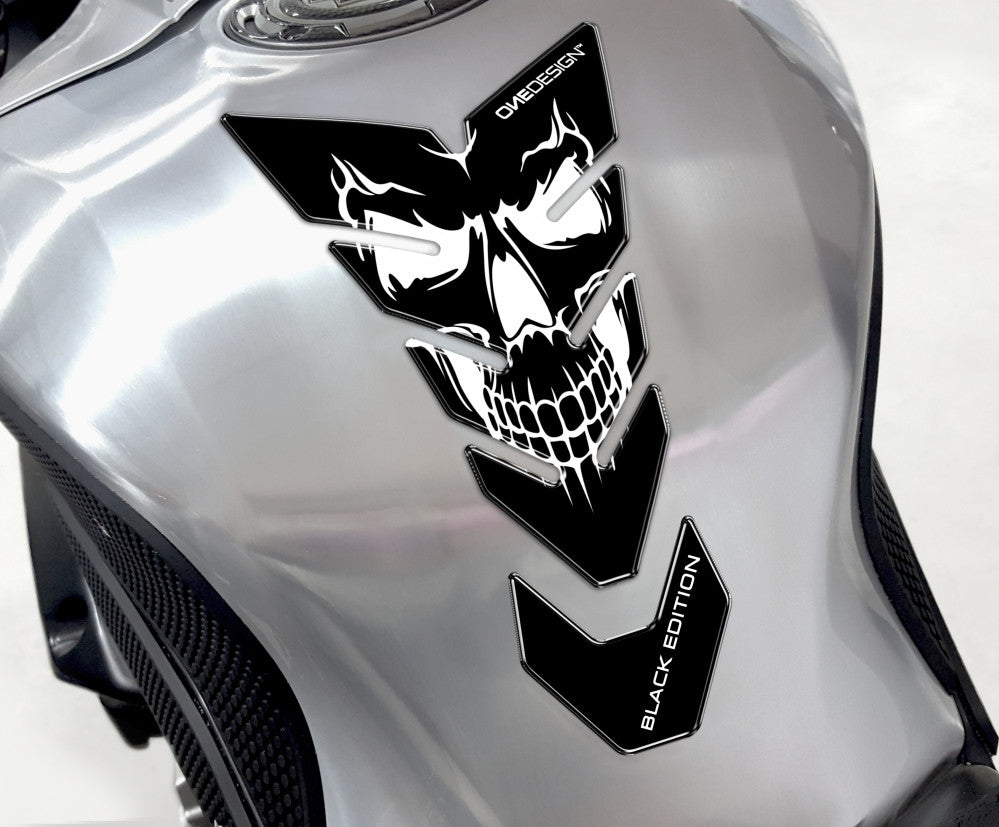 ONEDESIGN Tankpad czarny EDITION skull 5