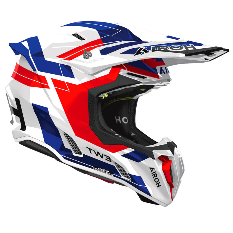 KASK MOTOCYKLOWY AIROH TWIST 3 DYNASTY BLUE RED GLOSS