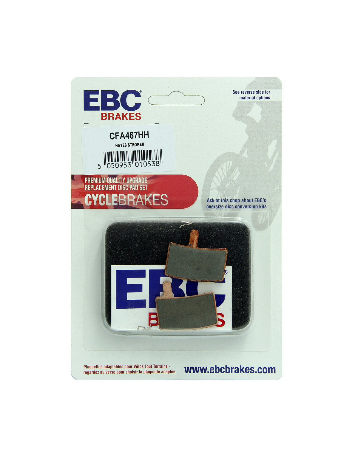 CFA467HH - Klocki hamulcowe rowerowe (spiekane) EBC Brakes