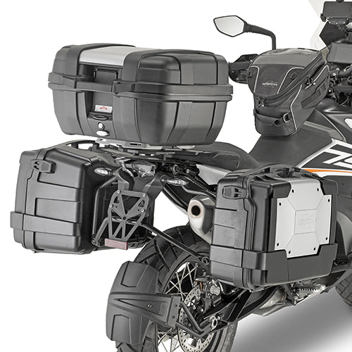 KAPPA STELAŻ KUFRÓW BOCZNYCH SZYBKIEGO MONTAŻU MONOKEY KTM 790 ADVENTURE / R (19) - RÓWNIEŻ POD KUFRY MONOKEY KMS K'MISSION ALU - WYCOFANY Z OFERTY