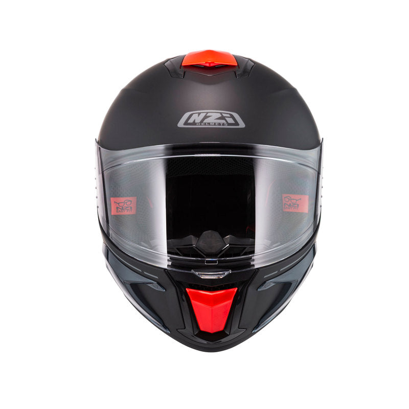 KASK MOTOCYKLOWY NZI WAKE STREAM BOOSTER SOLID NOUVEAU BLACK RED MATT XS