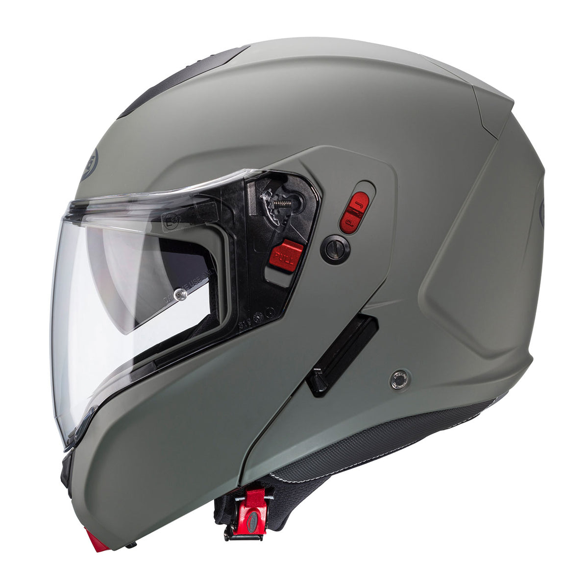 CABERG KASK SZCZĘKOWY FLIP-UP MODEL HORUS X SOLID KOLOR SZARY MAT KAMO (PINLOCK W ZESTAWIE) – zdjęcie 2