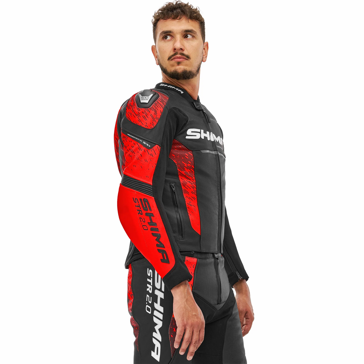 SHIMA STR 2.0 JKT BRIGHT RED