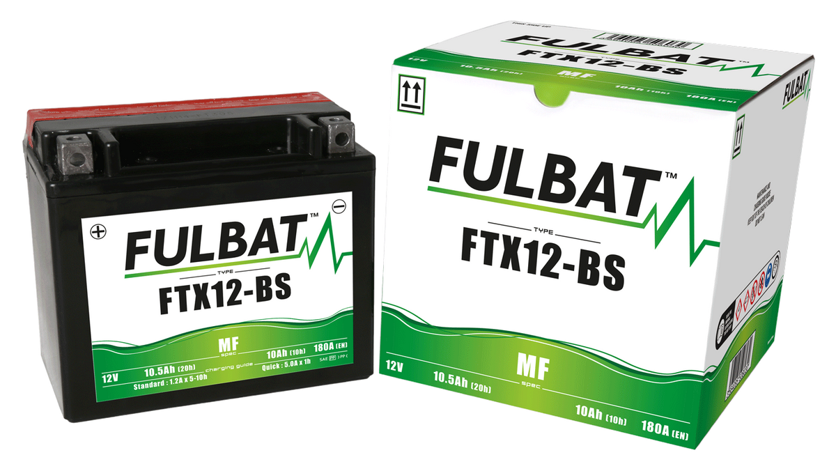 Akumulator FULBAT FUL MF - FTX12-BS / YTX12-BS (suchy, bezobsługowy, kwas w zestawie)
