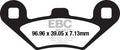 EBC Brakes Klocki hamulcowe EBC SFAC650 skuterowe karbonowe (kpl. na 1 tarcze)