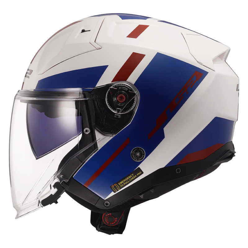 KASK LS2 OF603 INFINITY II SPECIAL WHITE BLUE RED