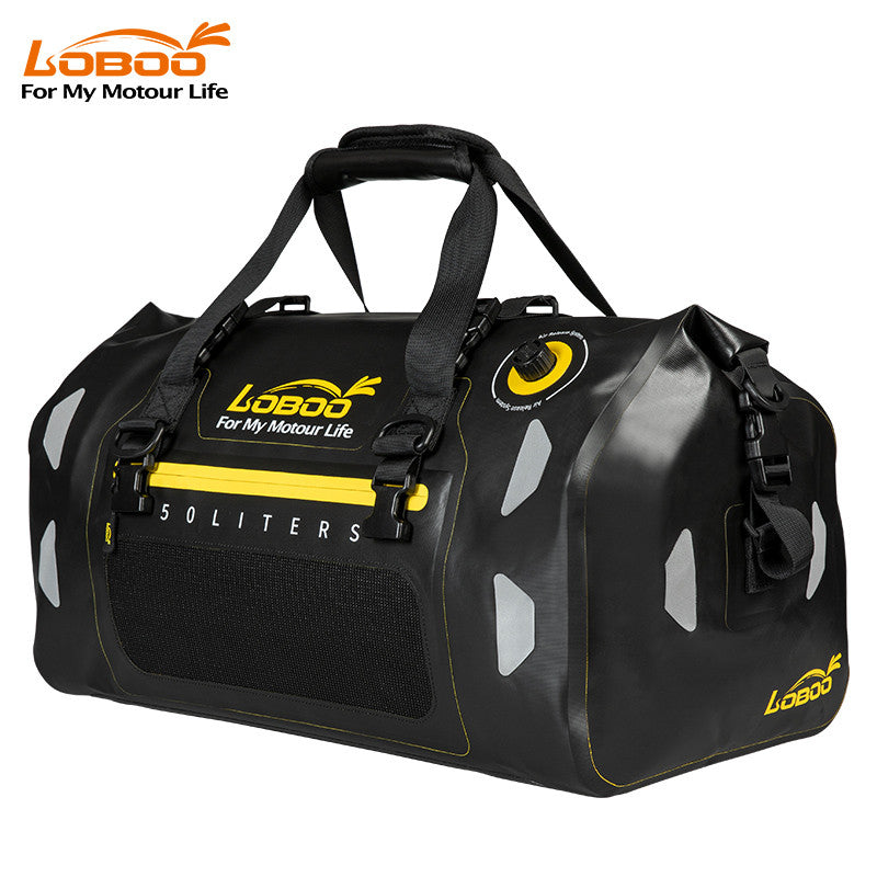 LOBOO Torba motocyklowa TPU czarna 50L