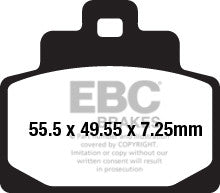EBC Brakes Klocki hamulcowe EBC SFAC681 skuterowe karbonowe (kpl. na 1 tarcze)