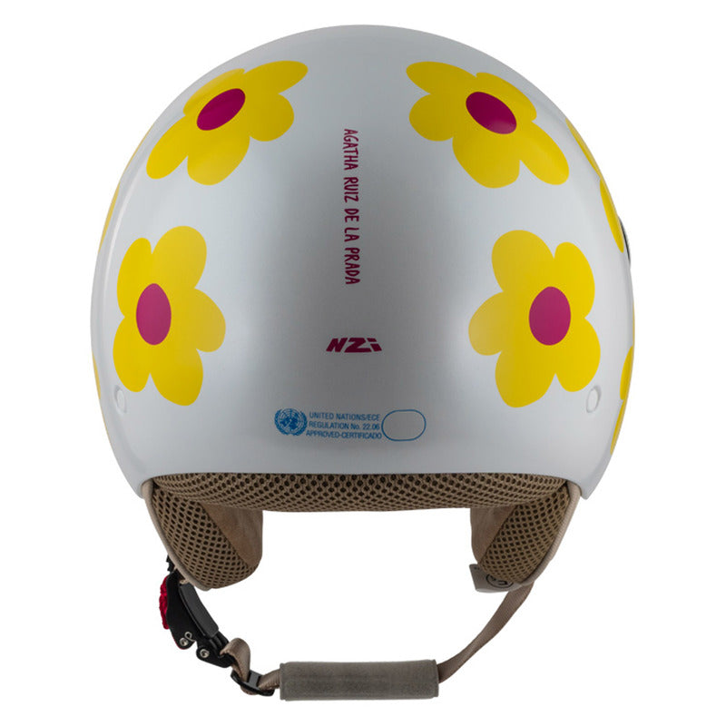 KASK MOTOCYKLOWY NZI PASARELA MARGARITAS NARANJA Y ROSA XS