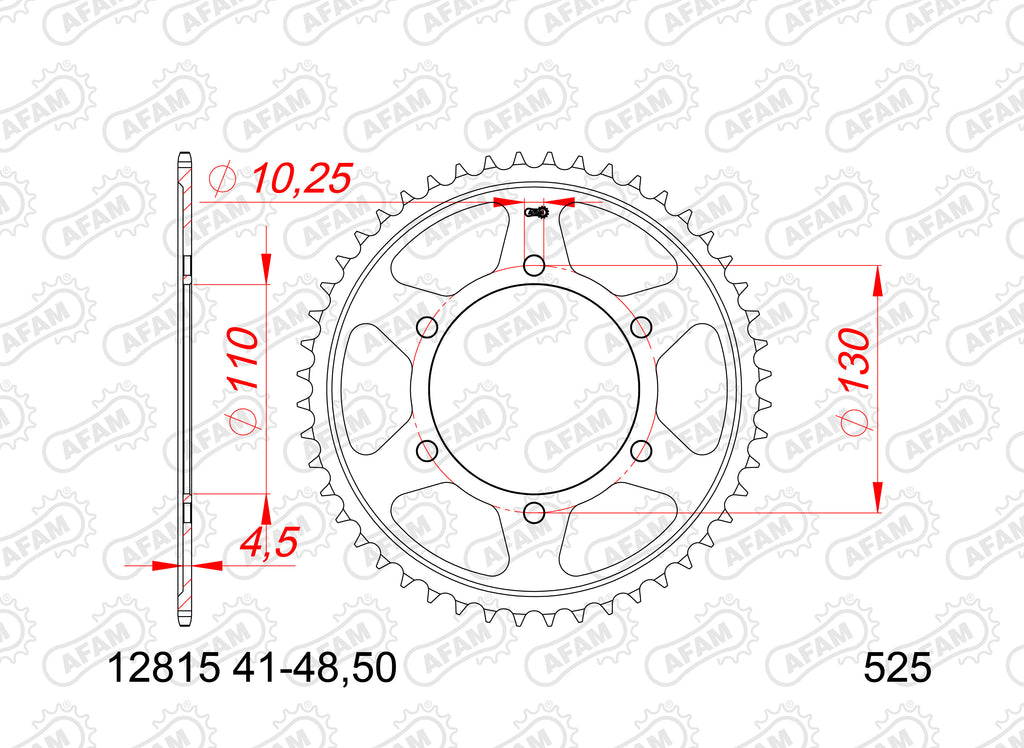 Zestaw napędowy UNIBEAR + AFAM do Yamaha MT-07 / XSR 700 / XSR 700 XTribute / Legacy 2014 - 2025 łańcuch i zębatki – zdjęcie 4