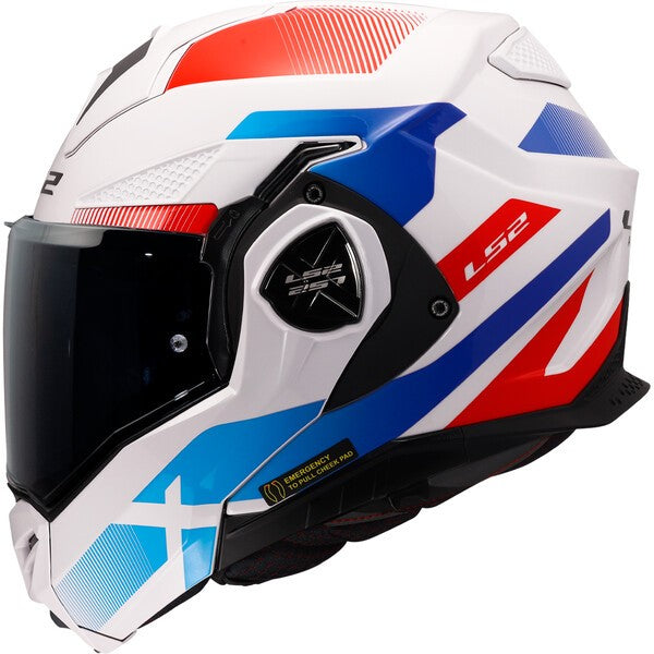 KASK LS2 FF901 ADVANT X NOVA WHITE BLUE RED