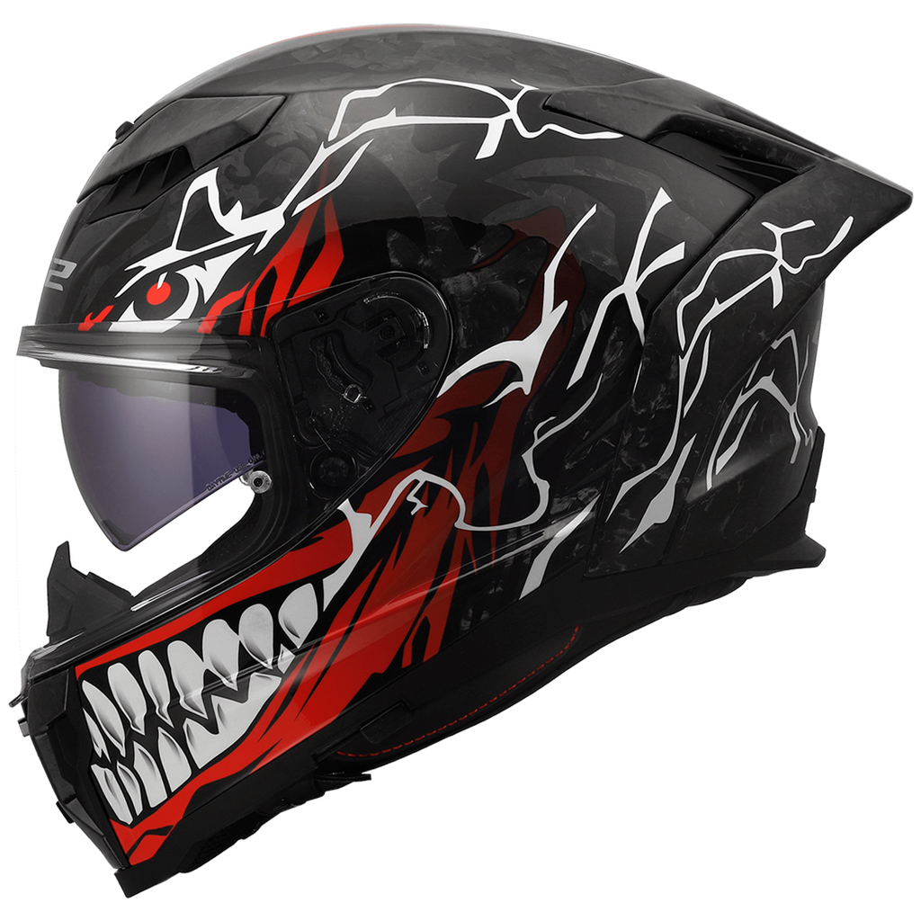 KASK LS2 FF807 DRAGON FC INCUBUS WHITE RED