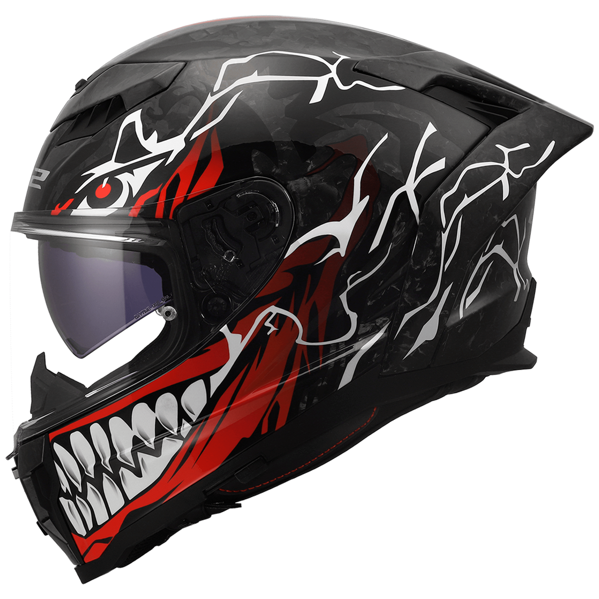 KASK LS2 FF807 DRAGON FC INCUBUS WHITE RED