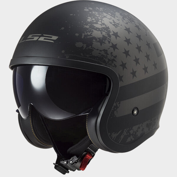 KASK LS2 OF599 SPITFIRE II MATT BLACK FLAG-06