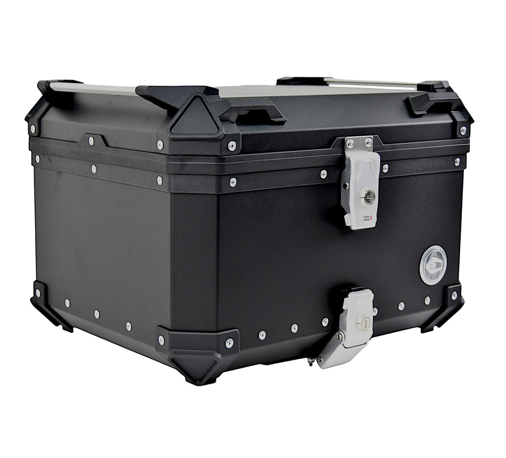 KUFER CENTRALNY ALUMINIOWY COOCASE 55L CZARNY Z TORBĄ WEWNĘTRZNĄ – zdjęcie 2