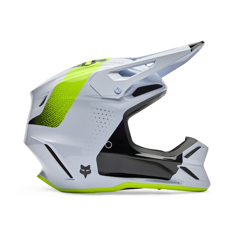 KASK MOTOCYKLOWY FOX V3 TINE WHITE