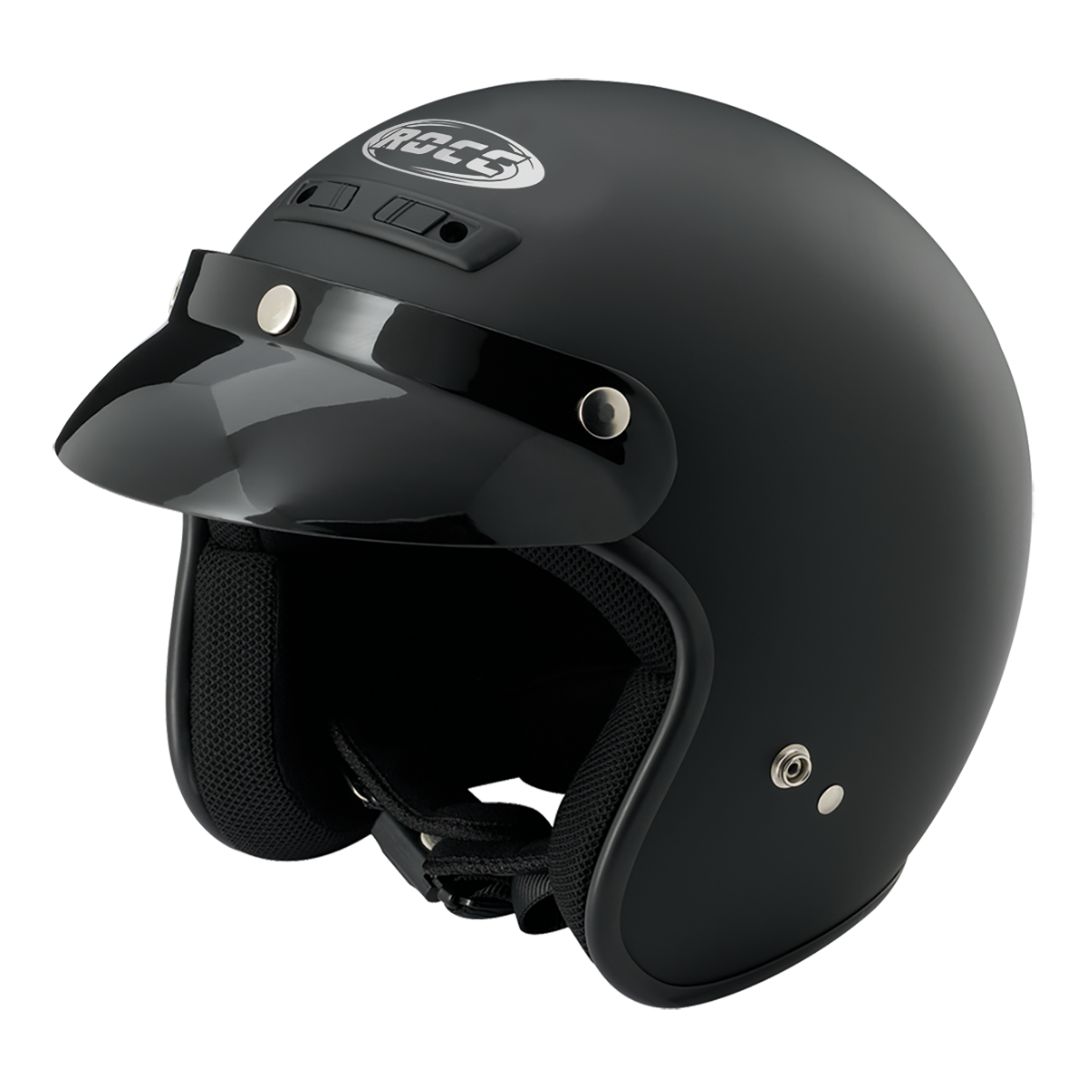 Kask motocyklowy ROCC Classic czarny matowy
