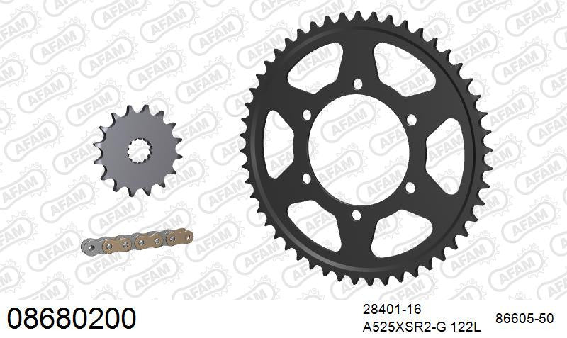Zestaw napędowy AFAM do TRIUMPH Tiger 800, Tiger 800 ABS