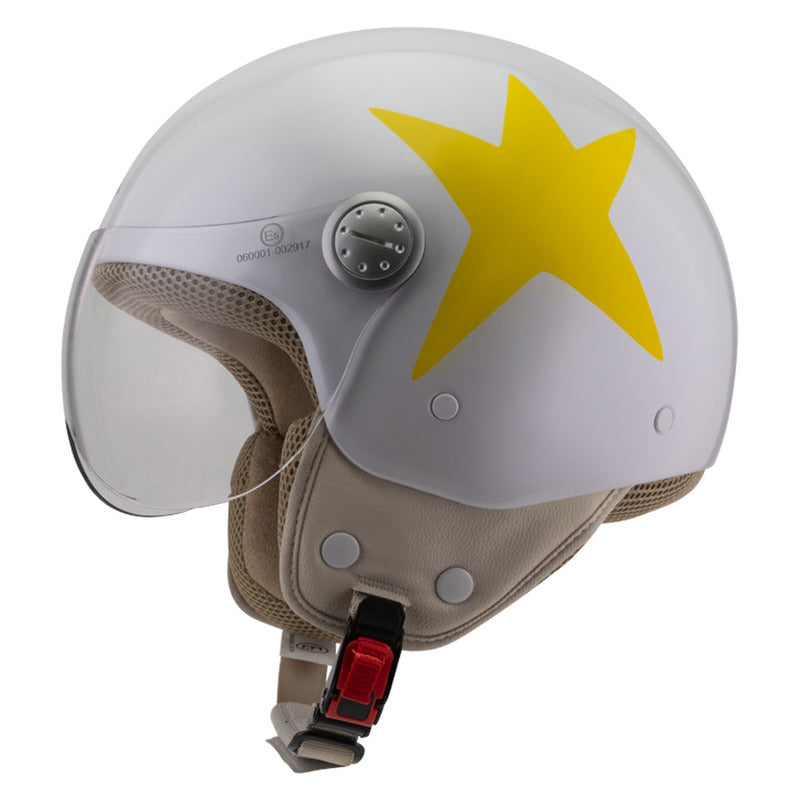KASK MOTOCYKLOWY NZI PASARELA CONSTELACIÓN AMARILLA XS