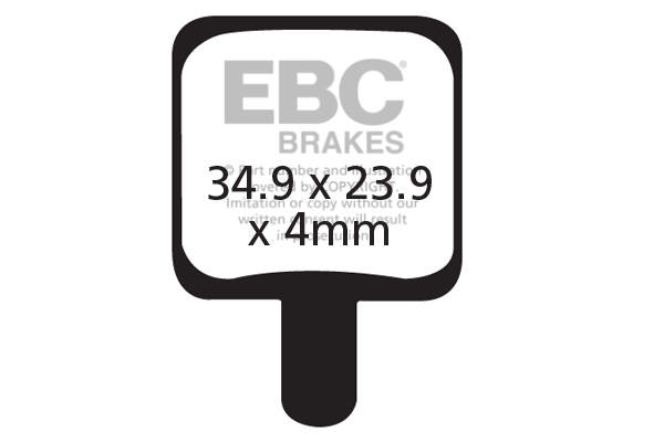 CFA340HH - Klocki hamulcowe rowerowe (spiekane) EBC Brakes