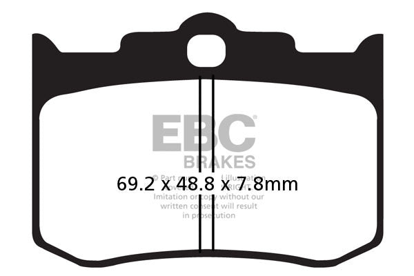EBC Brakes Klocki hamulcowe EBC FA216/3V V-PAD (kpl. na 1 tarcze)