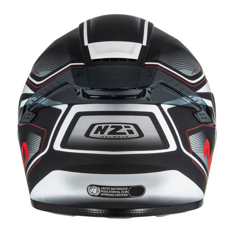 KASK MOTOCYKLOWY NZI EURUS 4 STREAM DUO CHARMANT BLACK WHITE TINTED S MATT XS
