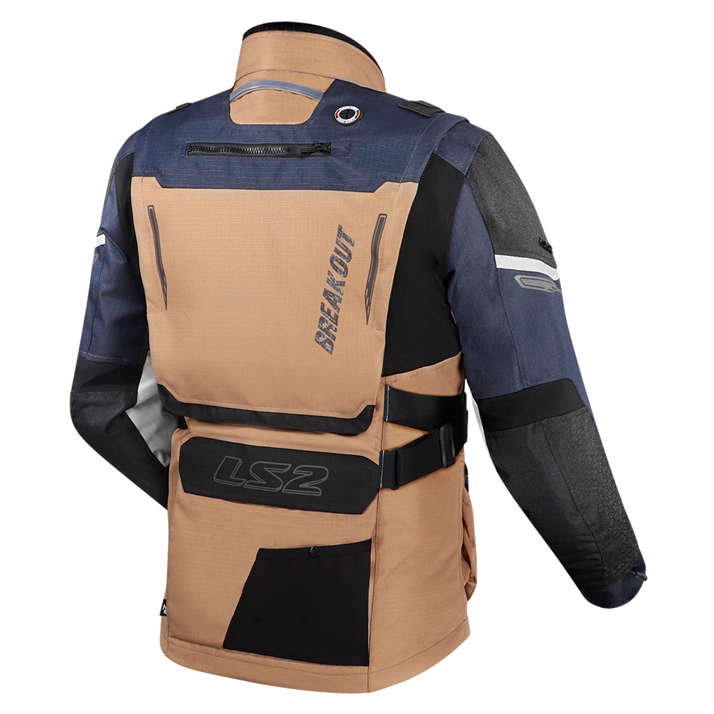 KURTKA LS2 BREAKOUT MAN SAND BLUE GREY