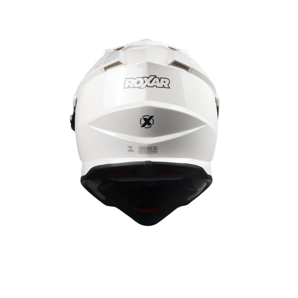 ROXAR HELMETS Kask motocyklowy turystyczny ROXAR ADV Z-Line biały połysk